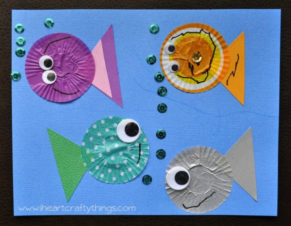 fish kids craft cupcake liners 3