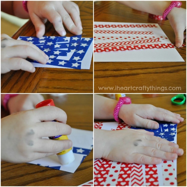 Washi Tape Flag Instructions