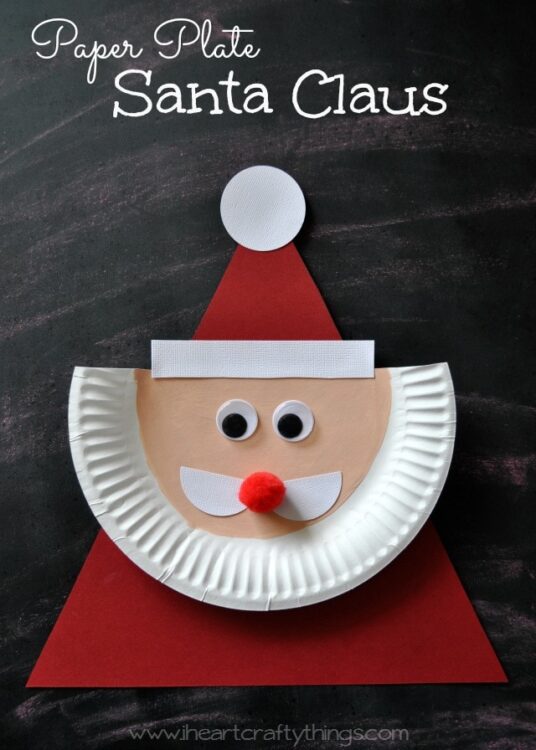 PaperPlateSantaClaus