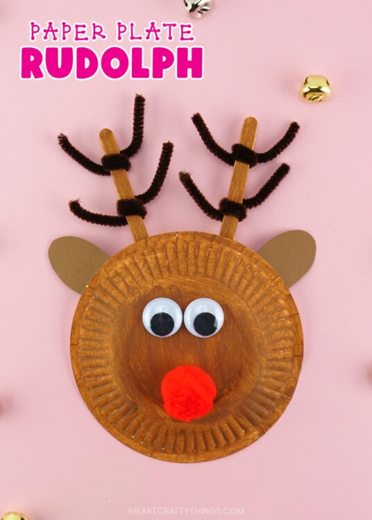 Paper Plate Reindeer Craft - I Heart Crafty Things