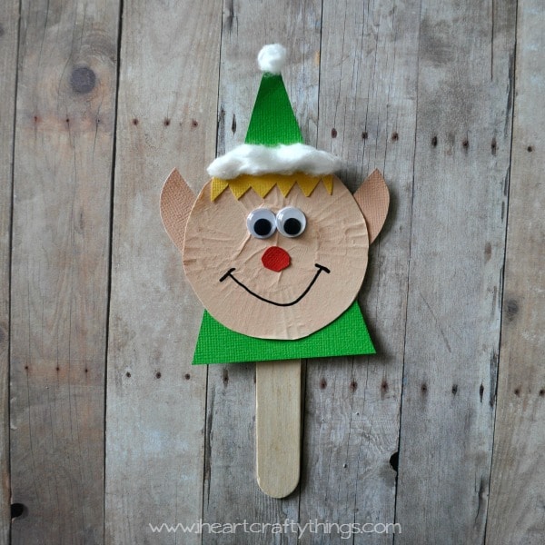 Elf Stick Puppet Craft