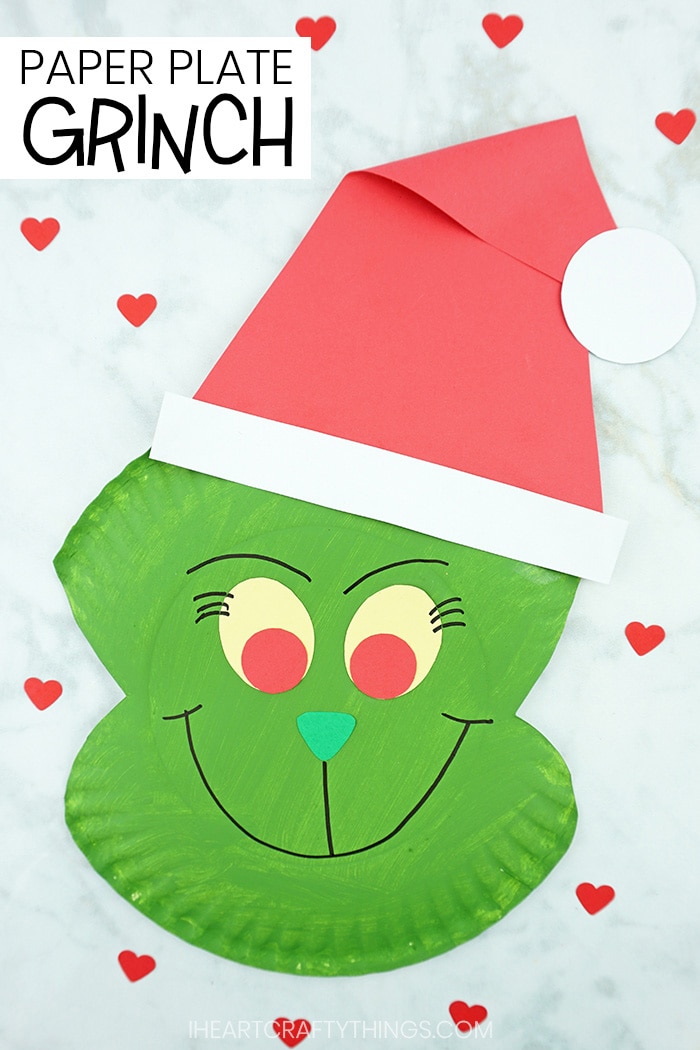 Paper Bowl Grinch Craft Idea For Kids