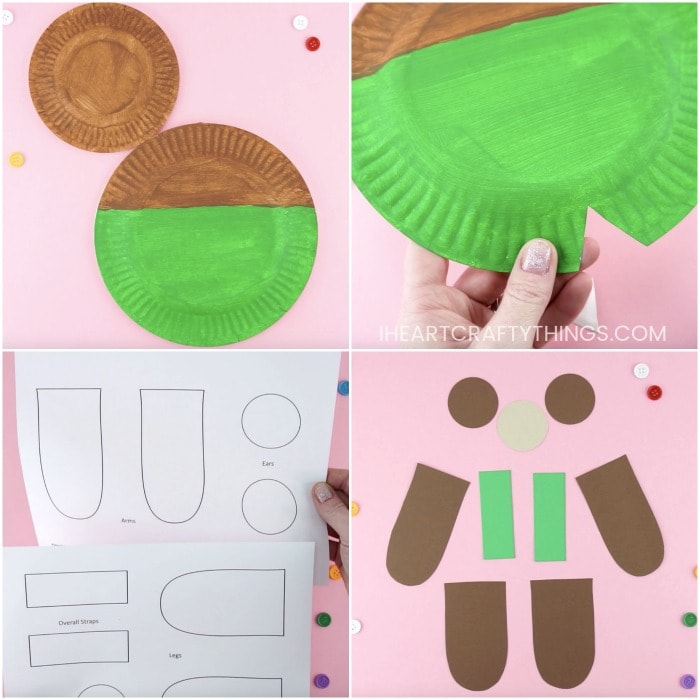 paper plate corduroy craft 3