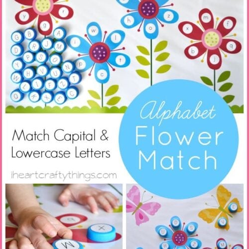 Ladybug Alphabet Match Activity (with free printable)