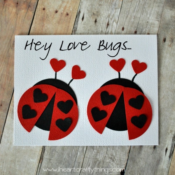LADY BUG LOVE BUG Paper Piecing card making & scrapbooking NOT FOR RESALE 