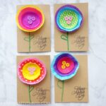This fun cupcake liner flower Mother's Day card is a simple kid-made Mother's Day Card for toddlers and preschoolers to make for a Mother's Day craft. They can be whipped up in a jiffy and preschoolers will be able to make and personalize them all on their own.