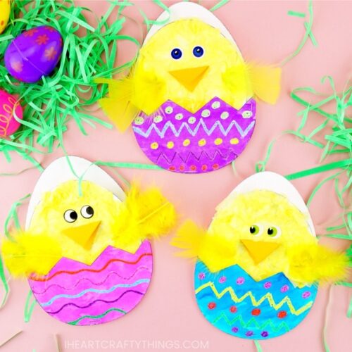 Hatching Chick Craft (with Printable Pattern) - I Heart Crafty Things