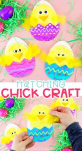 Hatching Chick Craft (with Printable Pattern) - I Heart Crafty Things