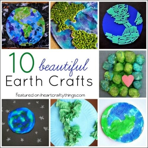 Star Stamped Earth Day Craft - I Heart Crafty Things