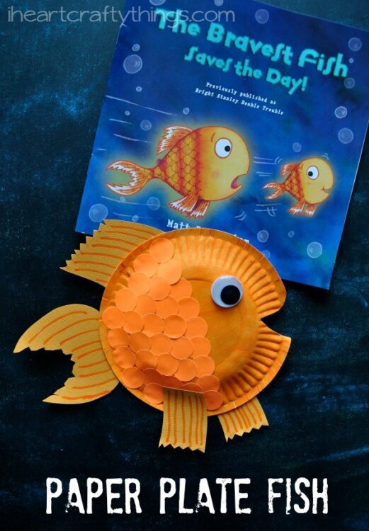 paper plate fish crafts for kids