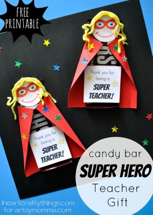 superhero teacher appreciation free printables