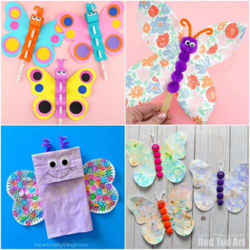 25+ Colorful Butterfly Crafts For Kids - I Heart Crafty Things