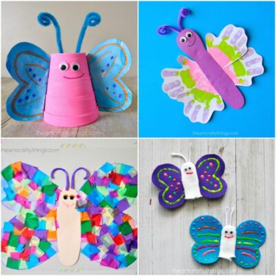 25+ Colorful Butterfly Crafts For Kids - I Heart Crafty Things