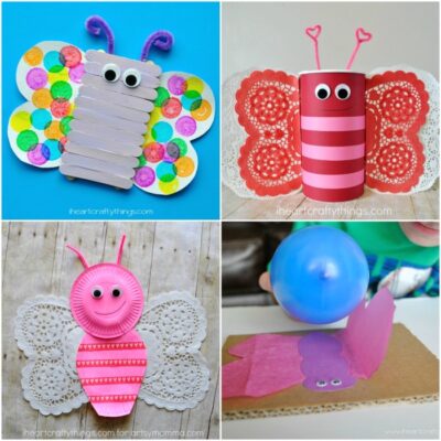 25+ Colorful Butterfly Crafts For Kids - I Heart Crafty Things