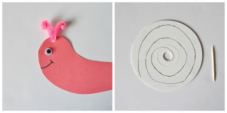 cd snail craft for kids 1