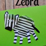 cupcake liner zebra kids craft