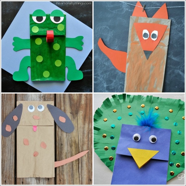 56 Easy  Fun Paper Bag Puppets With Templates