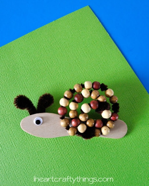 beaded snail craft for kids 5