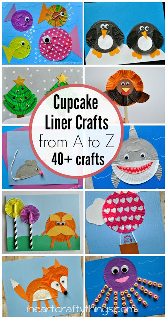 cupcake liner alphabet crafts for kids