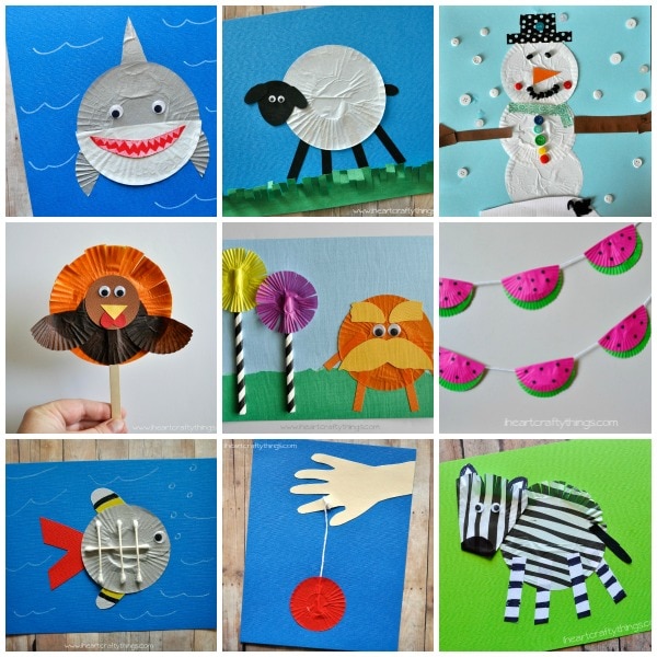 cupcake liner kids crafts 3