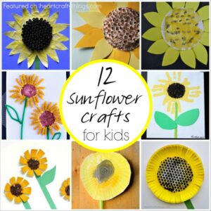 12 sunflower crafts for kids