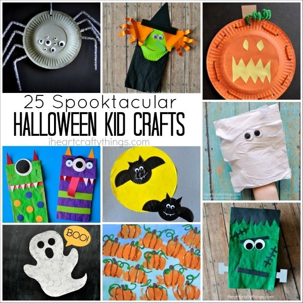 25 Spooktacular Halloween Kid Crafts - I Heart Crafty Things