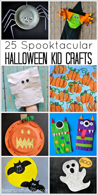 25 Spooktacular Halloween Kid Crafts - I Heart Crafty Things