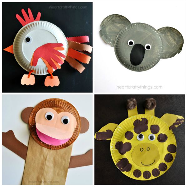 paper plate animals