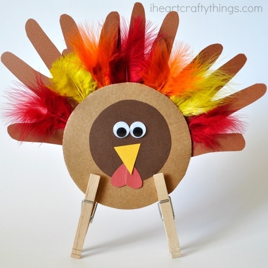 Thanksgiving Kids Turkey Craft - I Heart Crafty Things