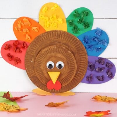 Cute And Colorful Kids Turkey Craft With Color Matching - I Heart 