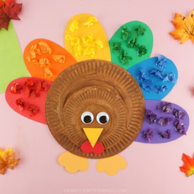 Cute And Colorful Kids Turkey Craft With Color Matching - I Heart ...