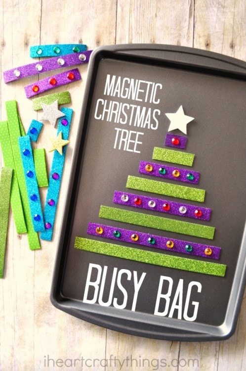 magnetic christmas tree busy bag