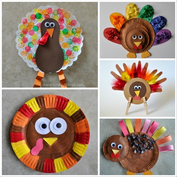 15 Terrific Turkey Crafts For Kids - I Heart Crafty Things