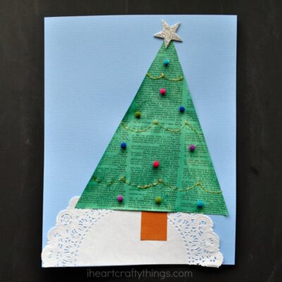 Sponge Painting Christmas Crafts For Kids - I Heart Crafty Things