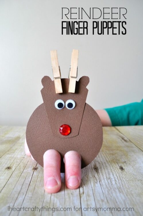 reindeer hand puppet