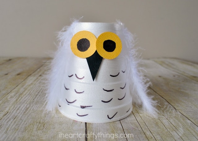 snowy owl kids craft 2