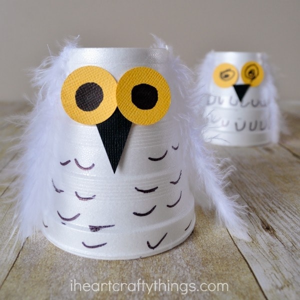 snowy owl kids craft 4