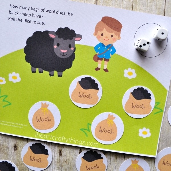 Baa Baa Black Sheep Preschool Craft - Pre-K Printable Fun