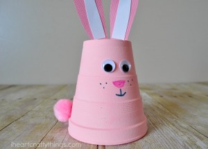 How To Make A Super Cute Foam Cup Bunny Craft - I Heart Crafty Things