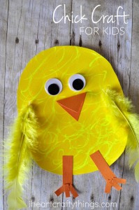 Simple Chick Craft For Kids - I Heart Crafty Things