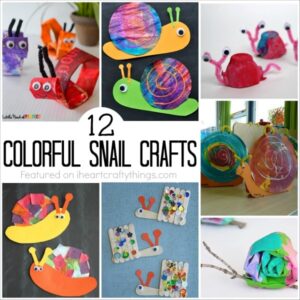 12 colorful snail crafts 2