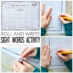 This Roll and Write Sight Words Activity is a fun way for preschoolers to learn their sight words. Customize the printable for any sight words
