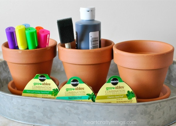 supplies you will need for children's herb garden