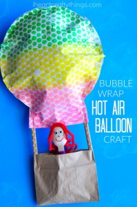 Bubble Wrap Hot Air Balloon Craft - I Heart Crafty Things