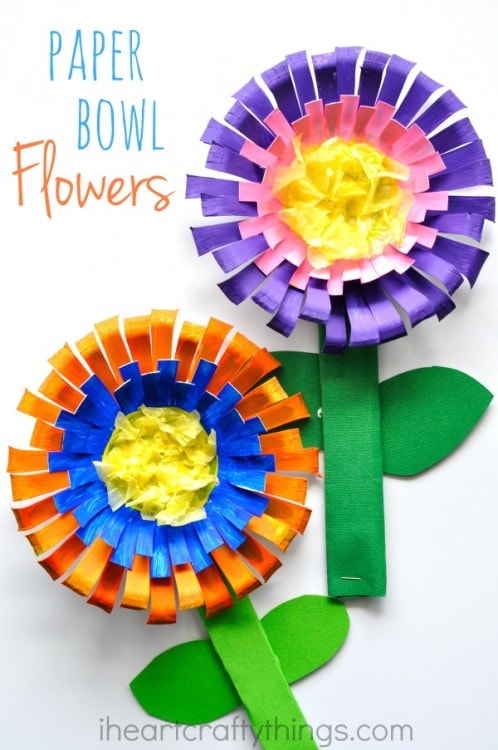 Bright And Colorful Flower Craft For Kids - I Heart Crafty Things