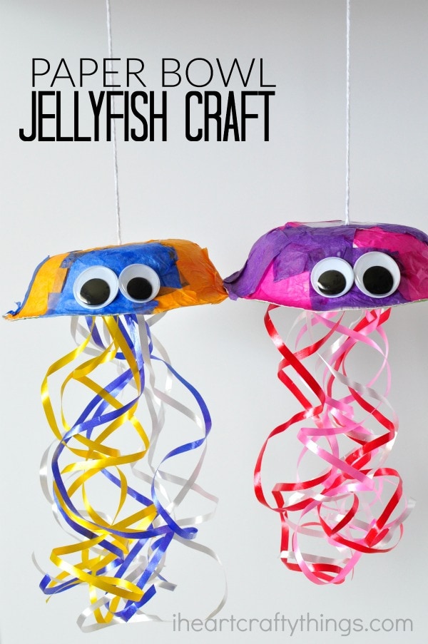 colorful jellyfish craft for kids i heart crafty things