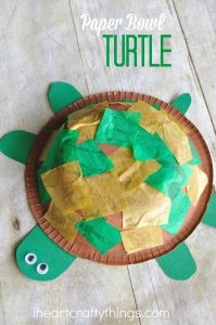 Paper Bowl Turtle Craft For Kids - I Heart Crafty Things