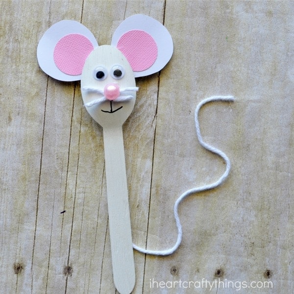 Wooden Spoon Mouse Craft for Kids | I Heart Crafty Things