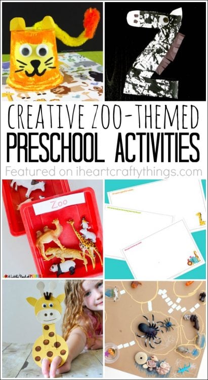 Creative Zoo Themed Preschool Activities - I Heart Crafty Things