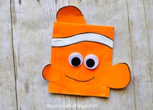 Finding Dory Craft Envelope Puppets - I Heart Crafty Things